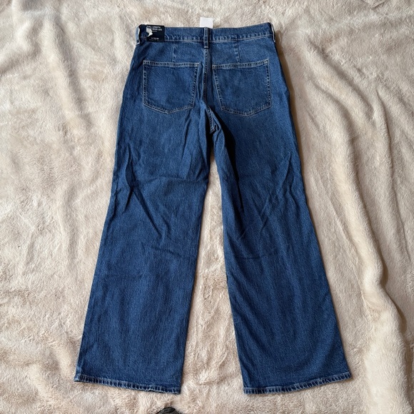 🆕 J. Crew Jeans FULL LENGTH SLIM WIDE-LEG Front Pockets Dark Wash Denim 6 28 P - Picture 3 of 5